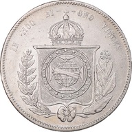 Moneta, Brazylia, Pedro II, 2000 Reis, 1853, AU(55