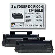 2-pak SP100LE Toner black 407166 do Ricoh Aficio SP112E