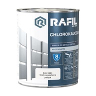 RAFIL Chlorokauczuk do metalu i betonu biały sygnałowy RAL9003 0,75L