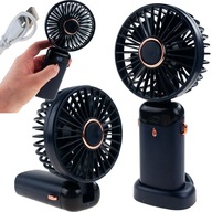 Ventilátor Martom MINI WIATRACZEK RĘCZNY USB WYŚWIETLACZ kék