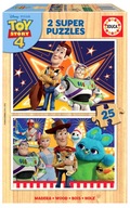 Educa Puzzle 2 x 25 Toy Story 4 drewniane