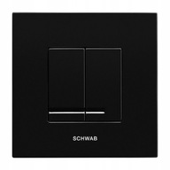 Przycisk spłukujący WC Schwab 380 ARTE duo black