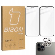 2x Szkło + szybka na aparat BIZON do iPhone 12 Pro