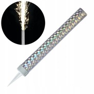 SZÜLINAPI SZÖKŐKÚT EZÜST TORTAGYERTYA 1db