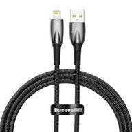 BASEUS kabel USB A do Apple Lightning 8-pin 2,4A Glimmer Series 1m czarny