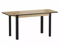 Kuchynský stôl DIEGO II dub artisan/čierna 120(160)x68cm jedáleň