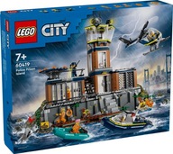 LEGO CITY 60419 Policja z Więziennej Wyspy - Więzienie Łódka Helikopter