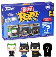 Funko 4 Bitty POP DC Batman, BatGirl, A Joker figurák