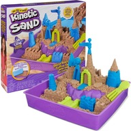 KINETIC SAND PIESOK KINETICKÝ PLÁŽOVÝ HRAD + DOPLNKY PRÍRODNÁ FARBA