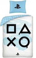 Bavlnené posteľné obliečky PlayStation - modré