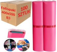 B3-AS FUTÁRFÓLIÁK 500X400 MM RÓZSASZÍN CSOMAGOLÓFÓLIA - 100 DARAB