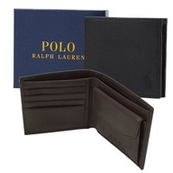 POLO RALPH LAUREN peňaženka pánska koža čierna malá elegantná pohodlná