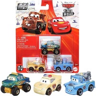 CARS AUTA MINI RACERS 3-PAK SAMOCHODY MATTEL ZYGZAK MCQUEEN SZERYF ZŁOMEK