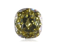 Prírodný diamant 0.16ct Žltý Cushion VS2