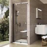 Ravak Pivot - Drzwi prysznicowe, 761-811 mm, aluminium błyszczące/szkło prz