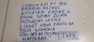 Toyota Corolla E210 Hatchback door rear. right 8U6 (T479)
