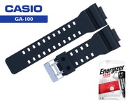 KOMPLET Pasek Casio Ga-100 Gshock czarny i Bateria litowa Energizer CR1220