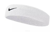 Frotka tenisowa na głowę Nike Swoosh Headband biała