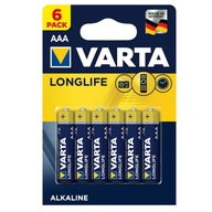 bateria Varta Longlife AAA - 6 szt. LR03