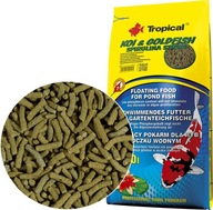 TROPICAL Koi&Goldfish Spirulina Sticks 4kg/50L Pokarm do Oczka Wodnego