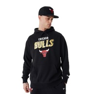 Mikina New Era Team Script OS Hoody Chicago Bulls čierna