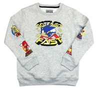 Bluza dziecięca bez kaptura Sega SONIC The Hedgehog M 8 lat wyszycie szary