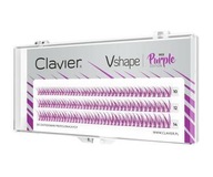 Clavier Vshape Colour kępki rzęs Purple Mix