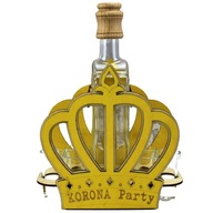 Korona Party Żółta Karafka 0,5 l Kieliszki do Wódki 6 szt Zawieszka Gratis