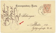 Austria - Orzeł - Cp. P 43 dodruk reklamowy 1886 r