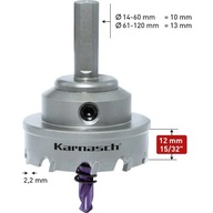 Dierovač ø 28 mm x 12 mm Power-Max Heavy Duty karbid Karnasch (201010028)