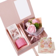 Darček na deň učiteľa - difuzér v elegantnej krabičke mydlové ruže