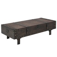 vidaXL Konferenčný stolík vo vintage štýle z masívneho dreva, 120x55x35 cm, 245802