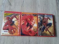 6DVD Trylogia Spider man 2002 / 2 2004 / 3 2007 polskie wydania dwupłytowe