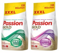Passion Gold prací prášok 2x 8,1 kg Farba + Univerzálny MIX 270 praní