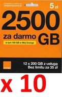 starter orange na kartę 5 zł i 6GB na start 10 sztuk hurt plus super gratis