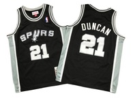 Strój koszykarski nr č. 21 Tim Duncan Spurs Jersey, 140-152