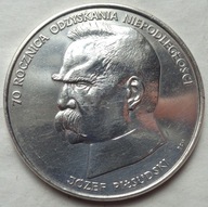 POLSKA - PRL : 50000 złotych - Józef Piłsudski - 1988 - srebro