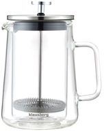 Zaparzacz szklany tłokowy do herbaty kawy dzbanek french press 600 ml