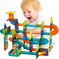 MAGNETICKÁ KOCKA XXL GULIČKOVÁ DRÁHA KULODROM 96 ELEMENTOV VEĽKÁ DRÁHA