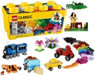 LEGO CLASSIC KREATYWNE KLOCKI DUŻY ZESTAW KLOCKÓW ŚREDNIE PUDEŁKO 484EL