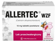 Allertec WZF Lek przeciwalergiczny 10 mg 20 tabletek