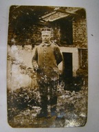 Stara fotografia portret w mundurze pruskim