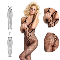 Bielizna erotyczna sex shop Bodystocking Obsessive N106 duże oczka S/M/L