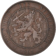 Moneta, Holandia, Wilhelmina I, 2-1/2 Cent, 1904,