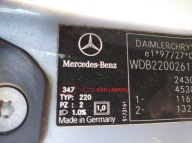 MERCEDES W220 S-KLASA bonnet front grille 347