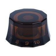 Gałki do gitary elektrycznej Bass Knob Top Hat do gitary elektrycznej Dark Brown