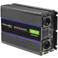 Qoltec Menič napätia 6000 MS Wave 12V na 230V 3000/6000W USB