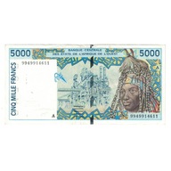 Banknot, Kraje Afryki Zachodniej, 5000 Francs, KM: