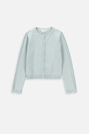 Sweter Rozpinany Dla Dziewczynki 134 Miętowy Coccodrillo WC4