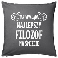 NAJLEPSZY FILOZOF poduszka 50x50 prezent